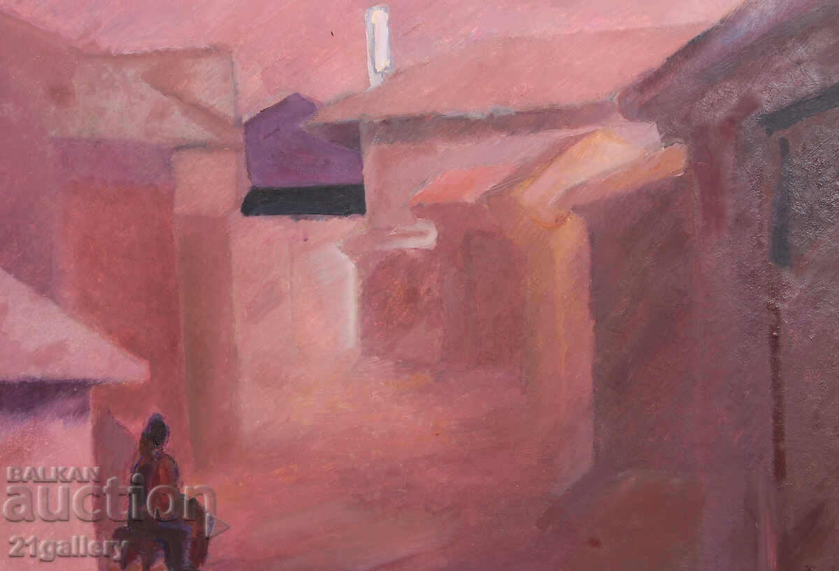 Oil painting, rural landscape, 1979 - 7