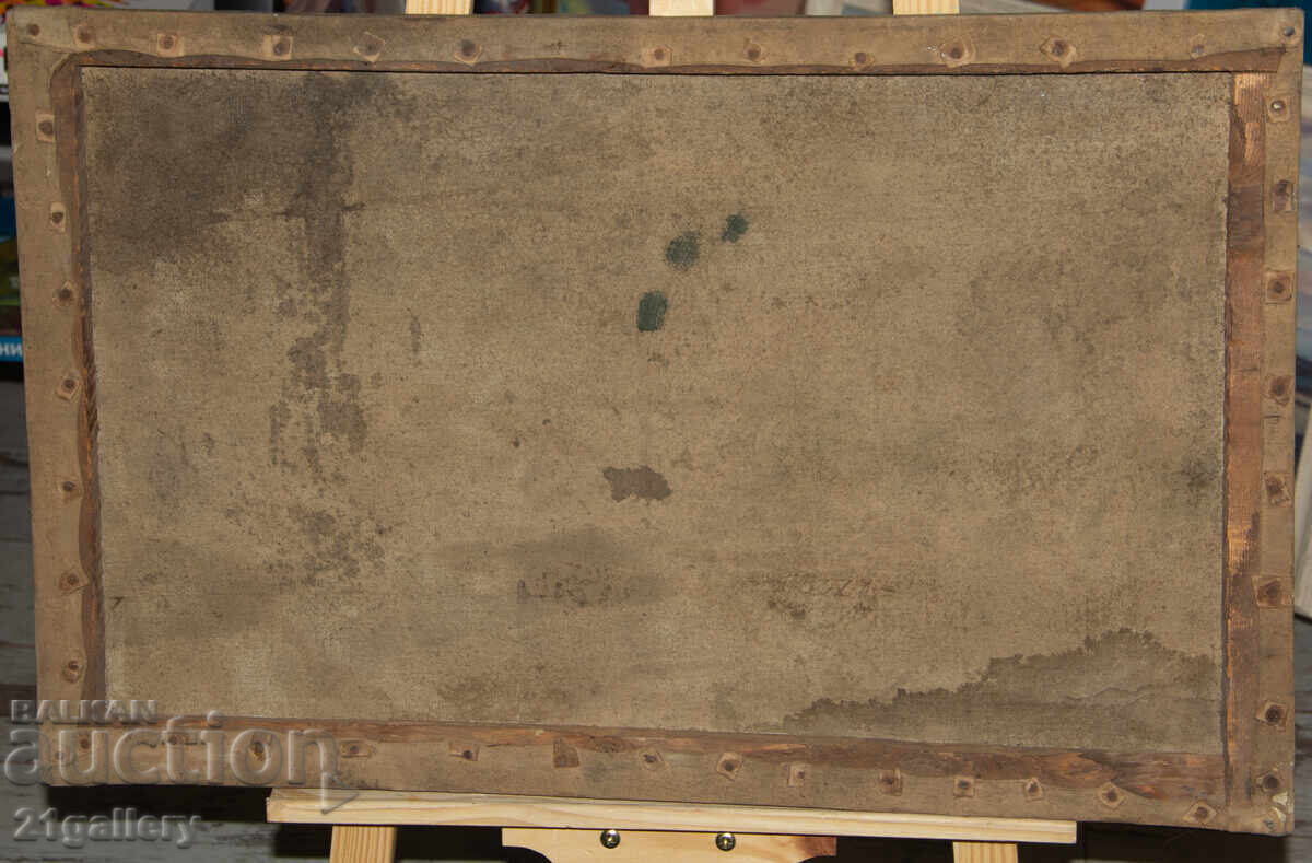 1926 g. Tablou ulei pe pânză peisaj semnat - 7