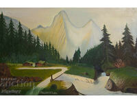 1926 μ.Χ. Ελαιογραφία τοπίο υπογεγραμμένο