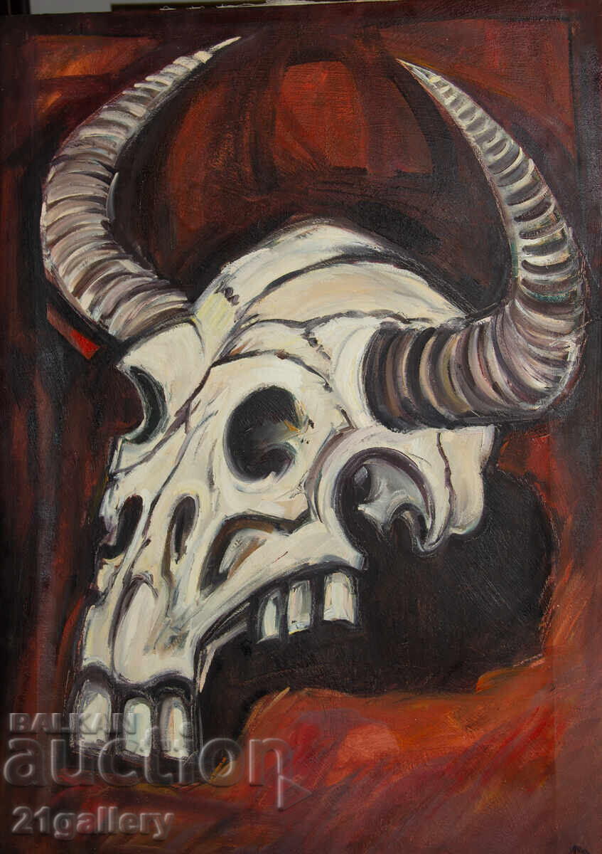 Любомир Дойчев, натюрморт, маслени бои, подписана