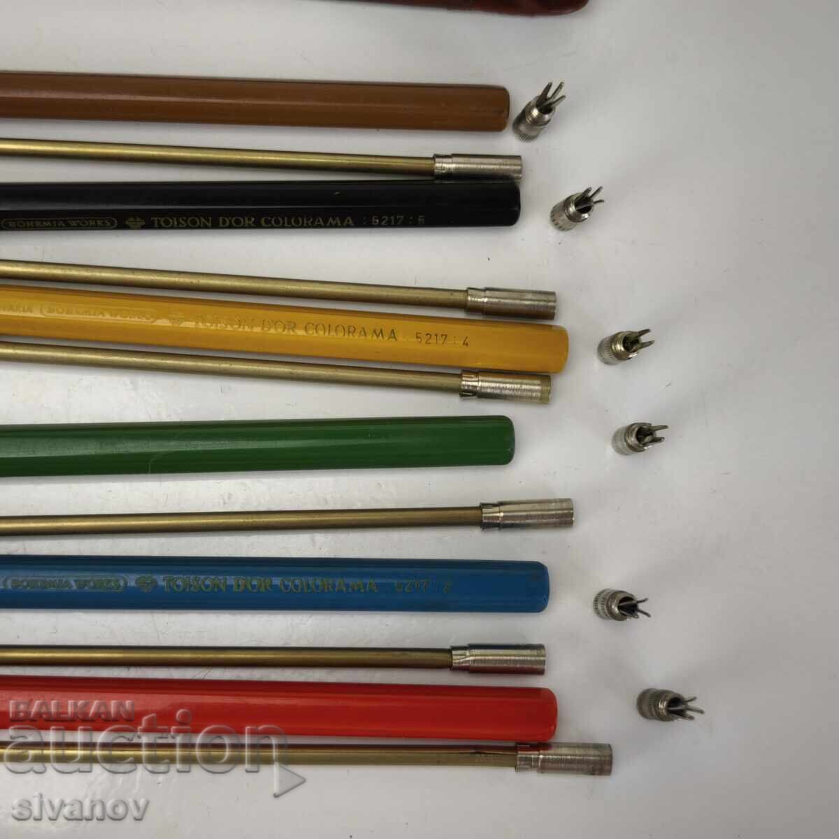 Starter set of 6 TOISON D'OR #6184 mechanical pencils - 5