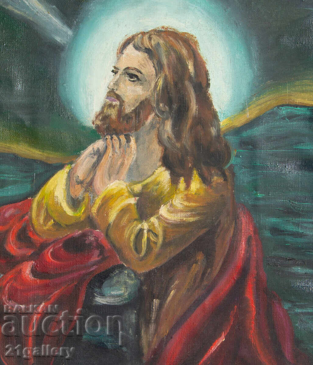 Tablou ulei pe pânză, tematică religioasă, Iisus Hristos - 7 Tablou ulei pe pânză, tematică religioasă, Iisus Hristos - 7