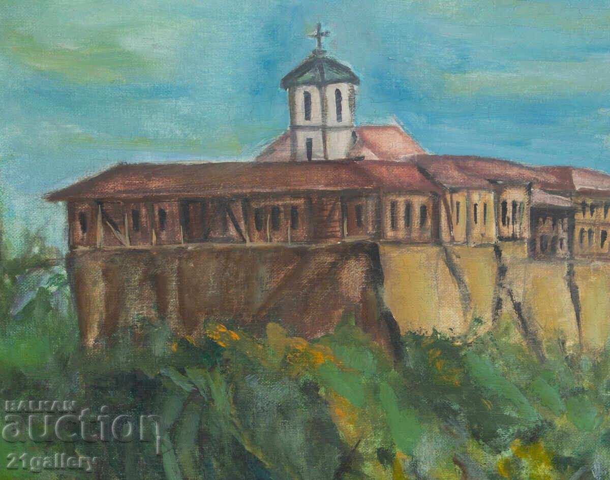 Доставка на Гложенски манастир пейзаж маслени бои