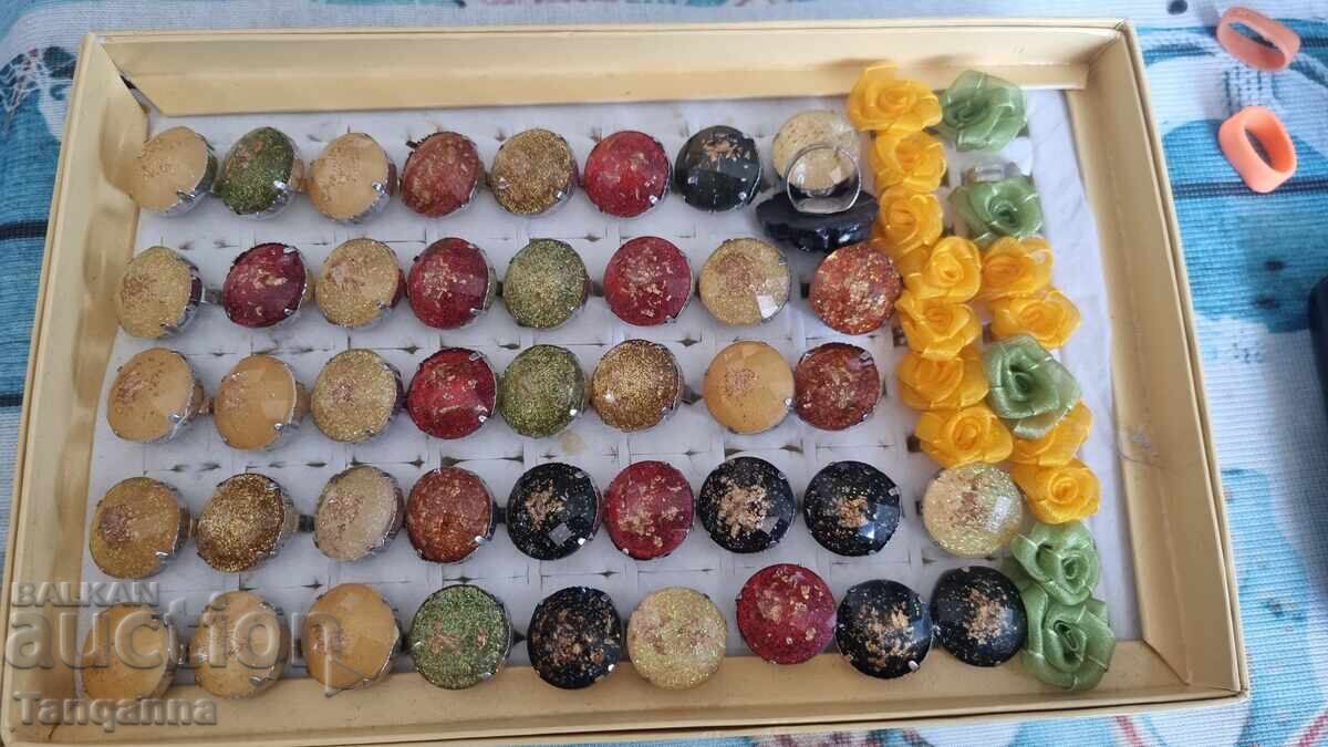 Auction  Large lot of rings