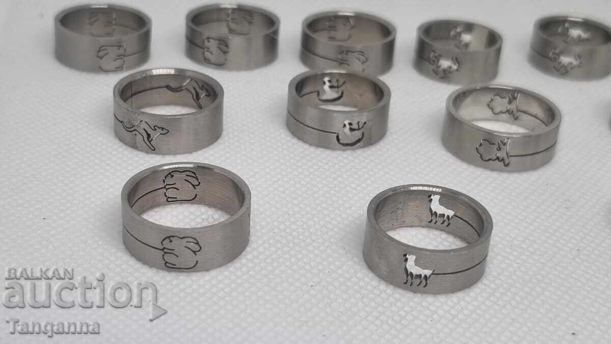 Medical steel rings with price 25.00 BGN | € 12.78