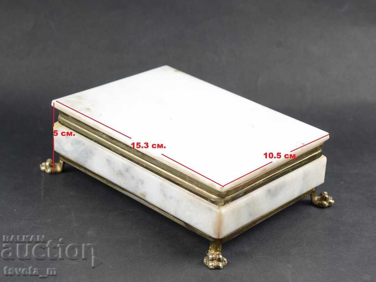 Licitație Cutie de bijuterii din marmură MineralSuvenir, socialiste, anii '70