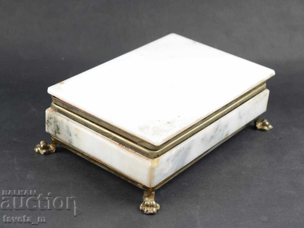 Cutie de bijuterii din marmură MineralSuvenir, socialiste, anii '70 - 5