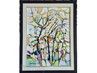 Ivan Yakhnadzhiev City and Park 2024 oil paints canvas No. 30