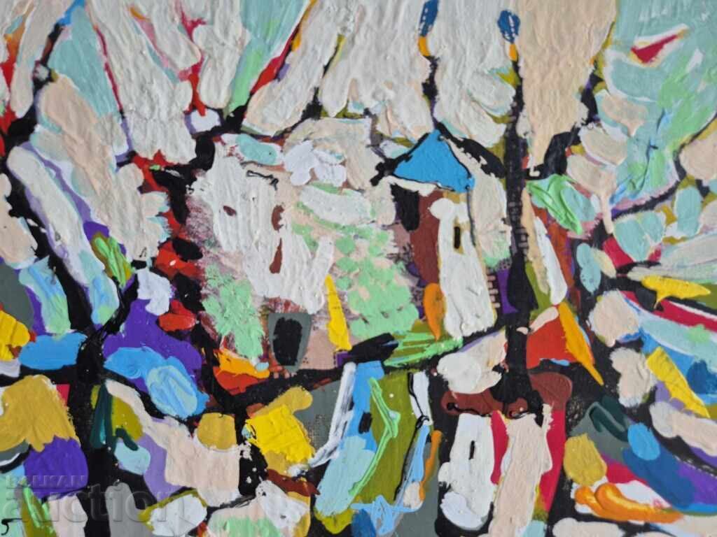 Доставка на Иван Яхнаджиев Есен 2025 година Пейзаж с маслени бои 38