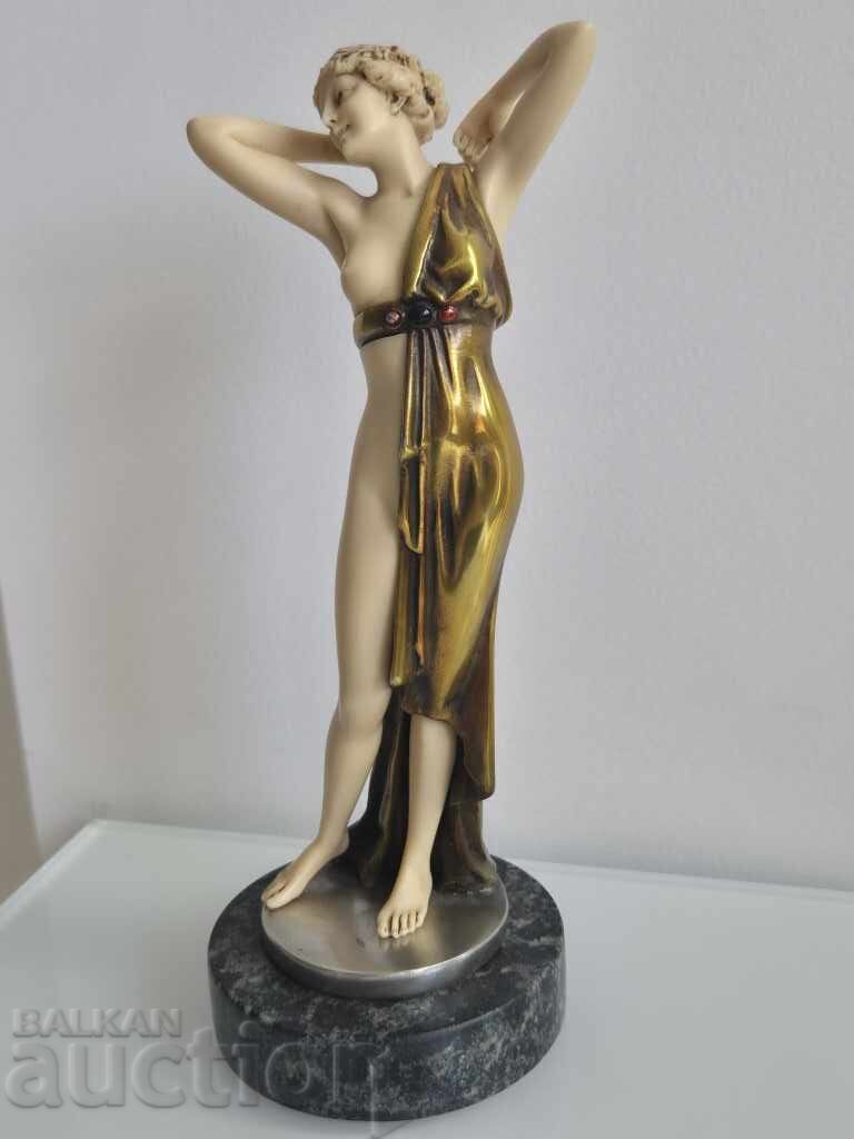 Аукцион Танцьорка пластика в стил АРТ ДЕКО Виена Адел колекция