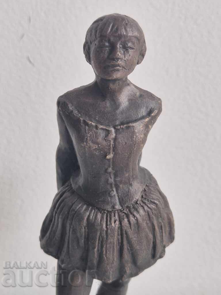 Sculptură din bronz, plastică, Mica dansatoare Degas - 5
