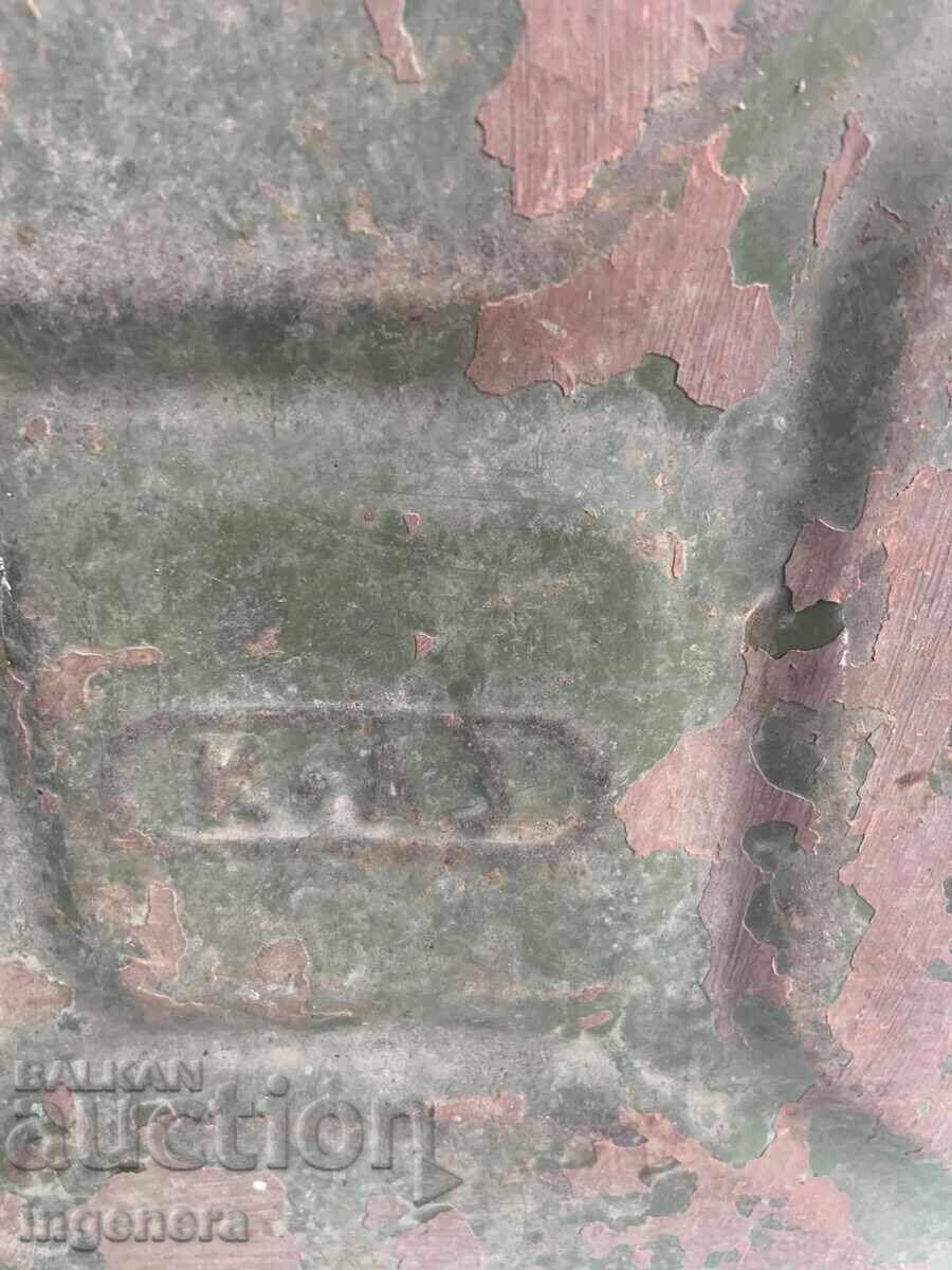 ТУБА МЕТАЛНА СТАРИННА 10 ЛИТРА ЗДРАВА - 5