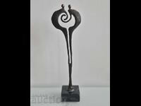 Sculptură din bronz, plastică, Îmbrățișare