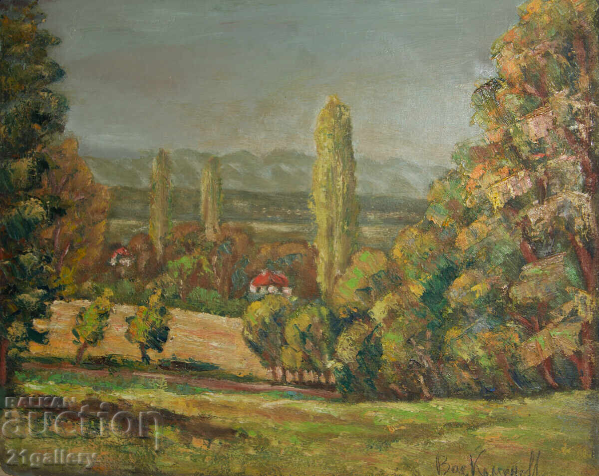 Auction 1939 Oil Painting Landscape Signed Auction 1939 Oil Painting Landscape Signed