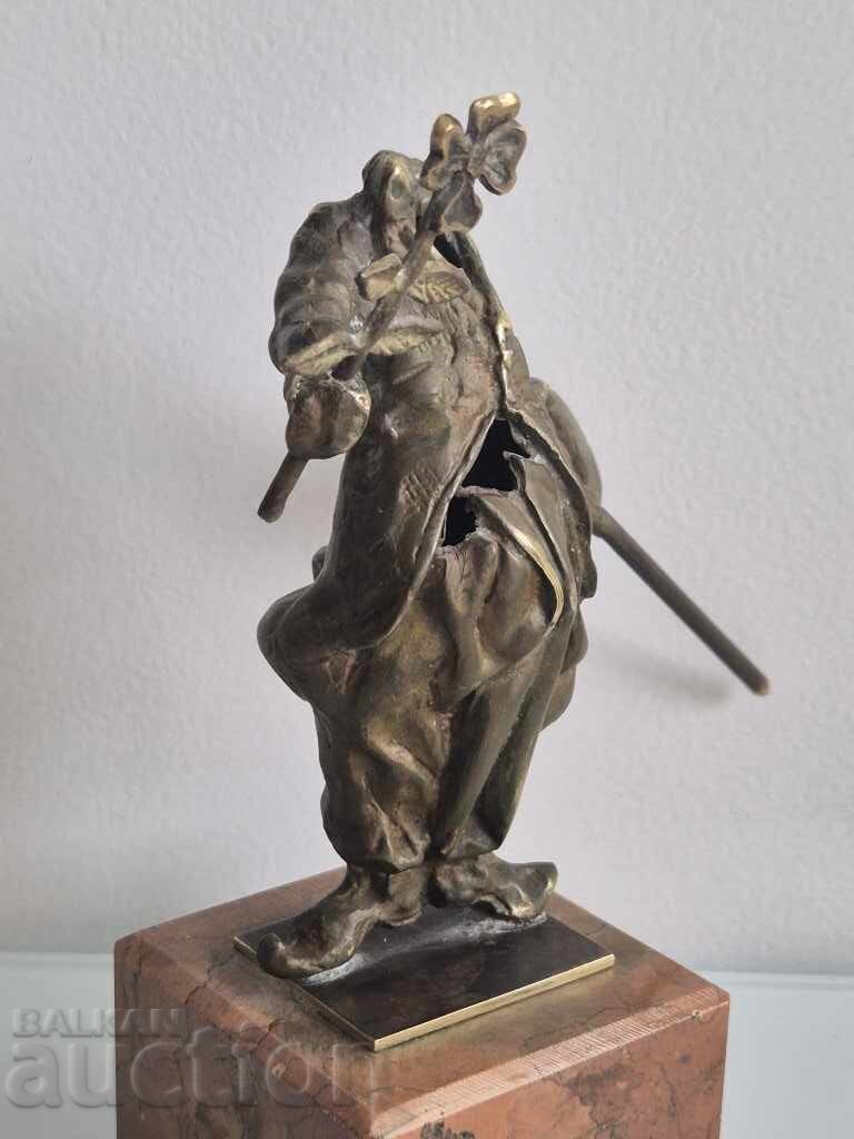 Auction  Stavri Kalinov 1944-2023 Charlie Chaplin with a 4-leaf clover