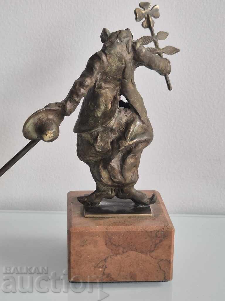 Stavri Kalinov 1944-2023 Charlie Chaplin with a 4-leaf clover - 5