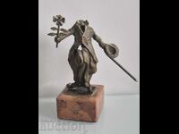 Stavri Kalinov 1944-2023 Charlie Chaplin with a 4-leaf clover