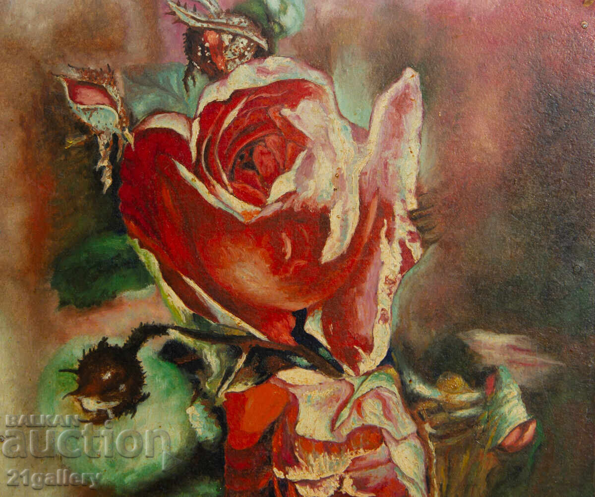 Livrarea Natură statică cu trandafiri pictură ulei Livrarea Natură statică cu trandafiri pictură ulei