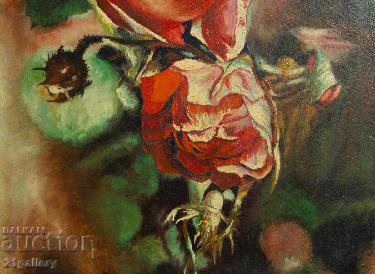 Natură statică cu trandafiri pictură ulei - 5 Natură statică cu trandafiri pictură ulei - 5