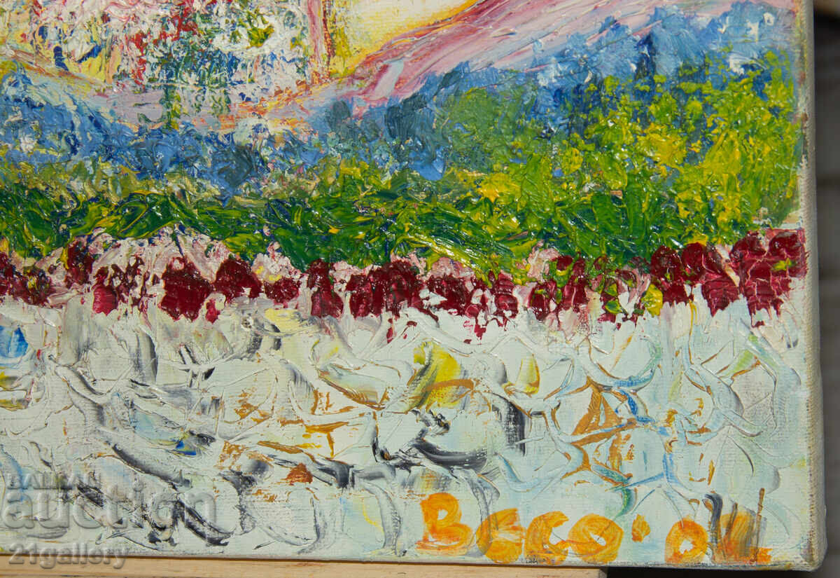 Oil painting, rural landscape, 2007 - 5