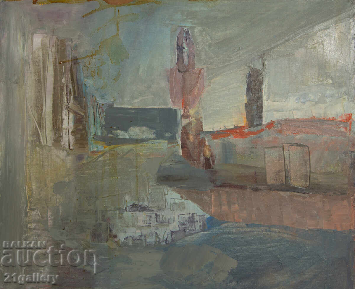 Δημοπρασία Αφηρημένο τοπίο ζωγραφική με λάδι