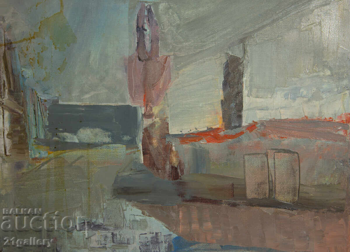 Παράδοση Αφηρημένο τοπίο ζωγραφική με λάδι