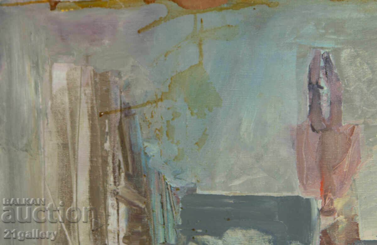 Αφηρημένο τοπίο ζωγραφική με λάδι - 5