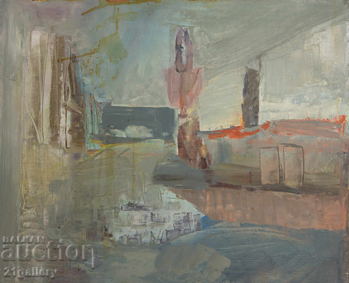 Αφηρημένο τοπίο ζωγραφική με λάδι