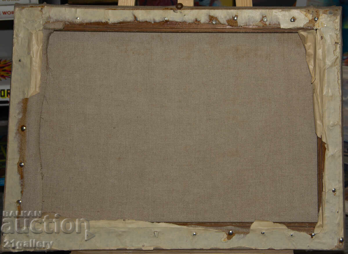 Морски пейзаж картина маслени бои 1988 г. - 6