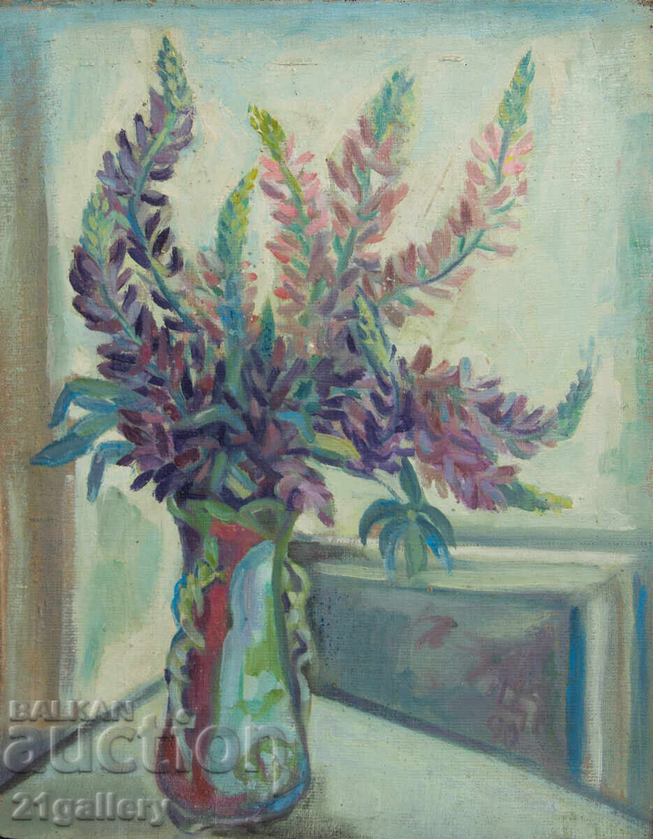 Τσβετάνα Κοστούρκοβα (1914 - 2011) Ελαιογραφία νεκρή φύση με τιμή 1000.00 BGN | € 511.29 Τσβετάνα Κοστούρκοβα (1914 - 2011) Ελαιογραφία νεκρή φύση με τιμή 1000.00 BGN | € 511.29