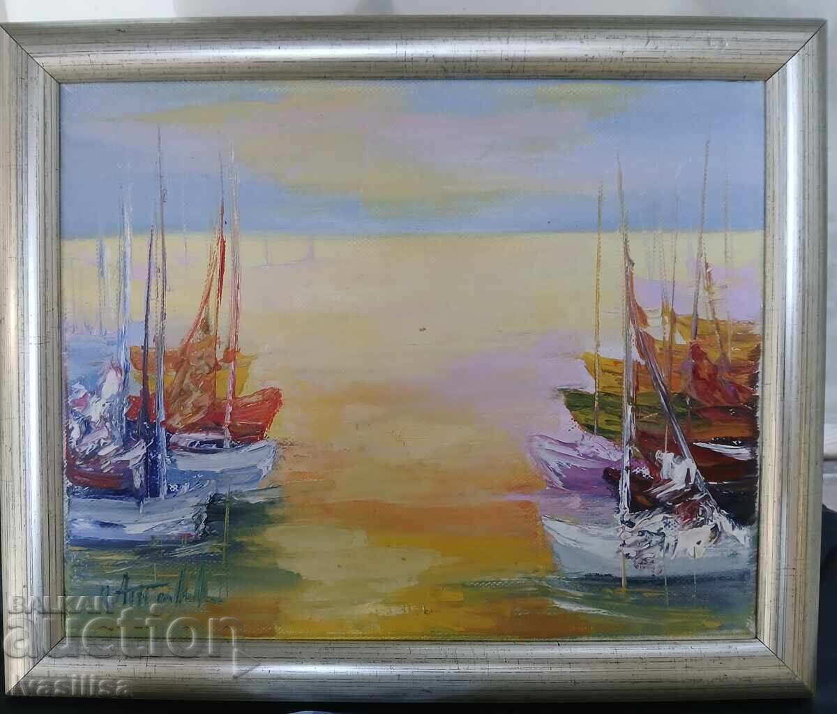 Βουλγαρική ζωγραφιά θαλασσινό τοπίο