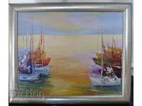 Βουλγαρική ζωγραφιά θαλασσινό τοπίο