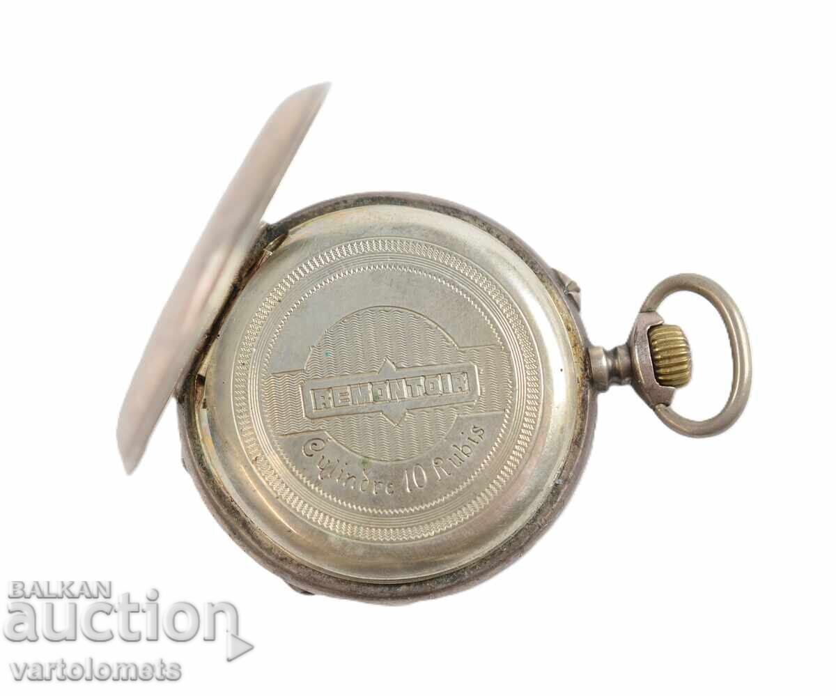 Auction  Antique Silver Pocket Watch - Not Working