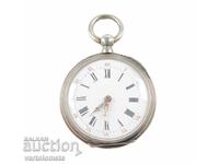 Старинен сребърен джобен часовник  -  не работи