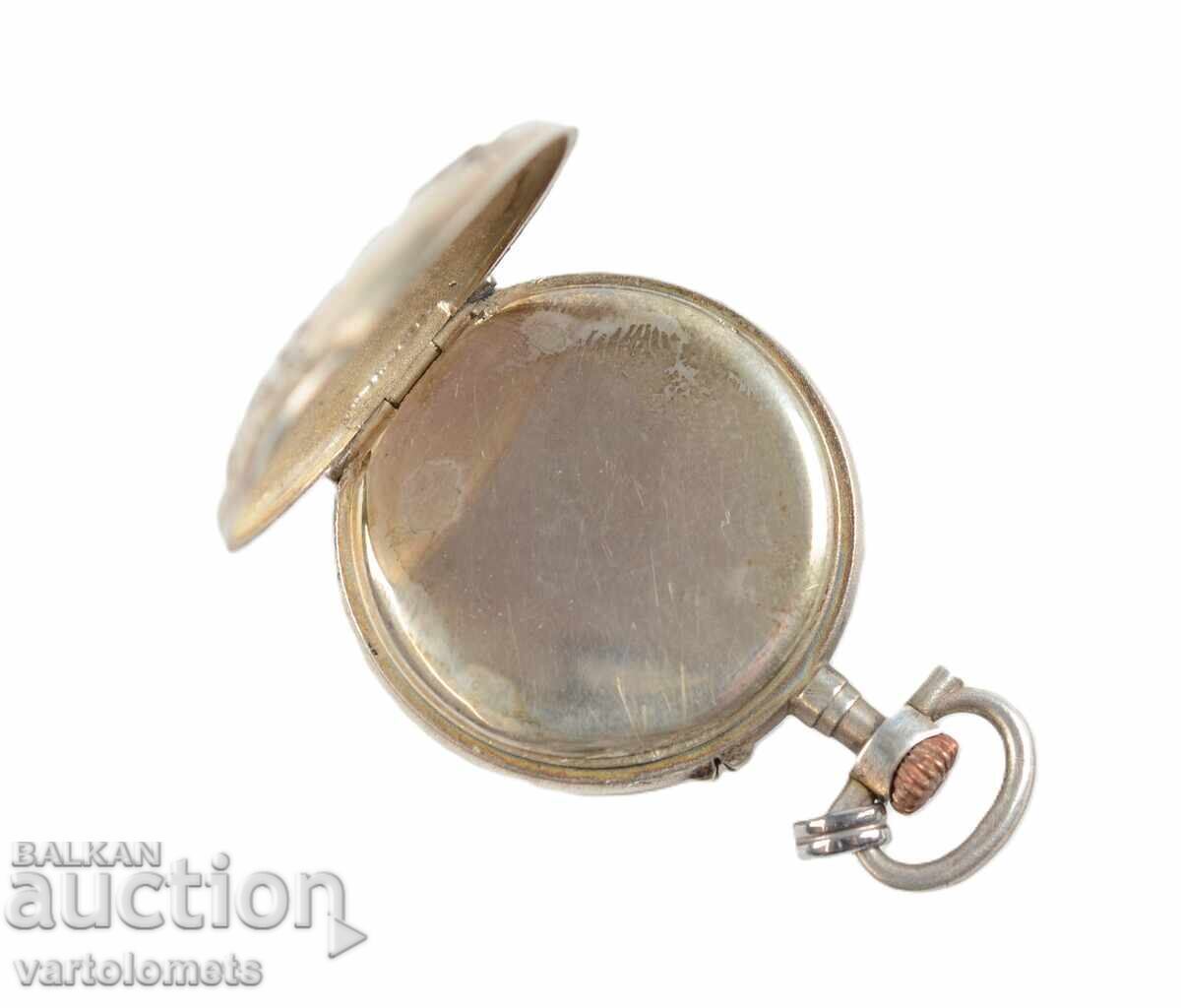 Auction  Antique Silver Pocket Watch - Not Working