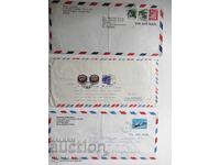 3x Airmail China, Japan, South Korea 1994
