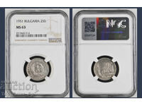 25 copeici 1951 MS 63 NGC 2910442-014