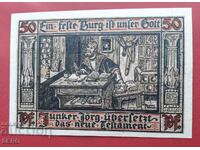 Bancnota-Germania-Thuringia-Wartburg-50 pfennig 1921