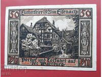 Bancnota-Germania-Thuringia-Wartburg-50 pfennig 1921