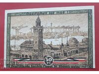 Bancnota-Germania-Hamburg-50 pfennig 1921