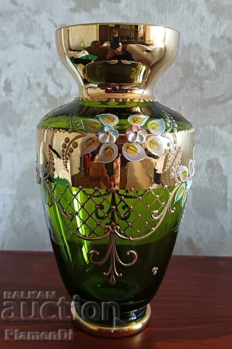 Κρυστάλλινο βάζο Βοημίας με τιμή 100.00 BGN | € 51.13