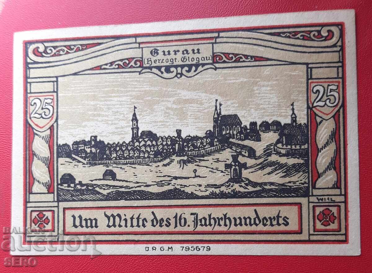 Τραπεζογραμμάτιο-Γερμανία-Σιλεσία-Γκούραου-25 πφένιχ Τραπεζογραμμάτιο-Γερμανία-Σιλεσία-Γκούραου-25 πφένιχ