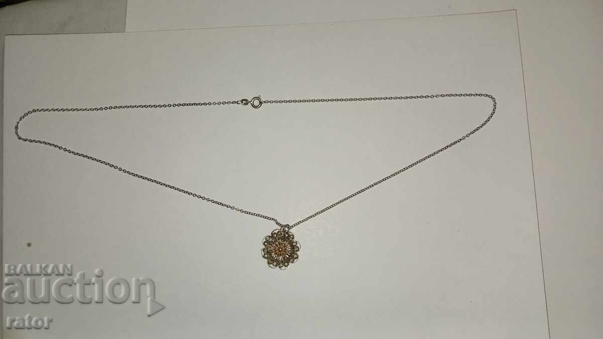 Όμορφο κολιέ, μενταγιόν - ΑΣΗΜΙ, ΦΙΛΙΓΚΡΑΝ