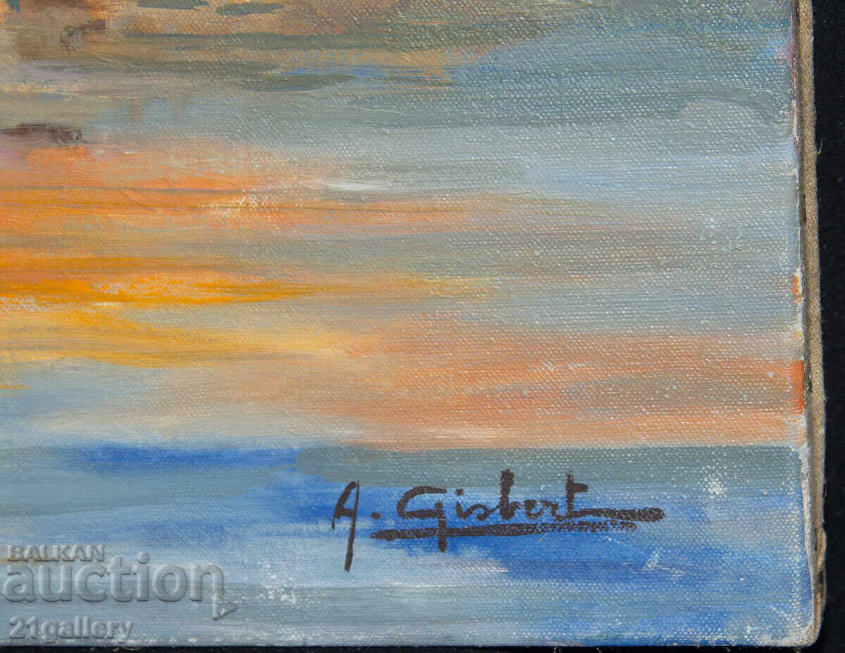 Картина маслени бои Абстрактен пейзаж - 5