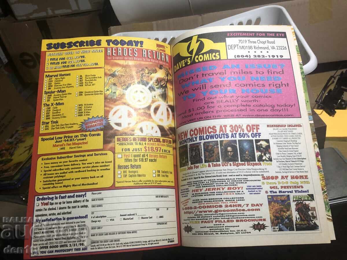 Marvel Comic 1997 Heroes for Hire - 6