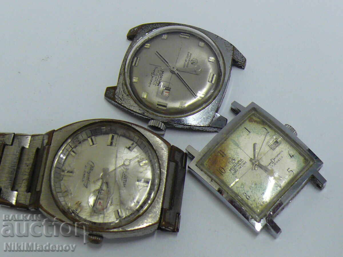 Lot of Swiss MORTIMA movements, non-working with price 14.99 BGN | € 7.66 Lot of Swiss MORTIMA movements, non-working with price 14.99 BGN | € 7.66