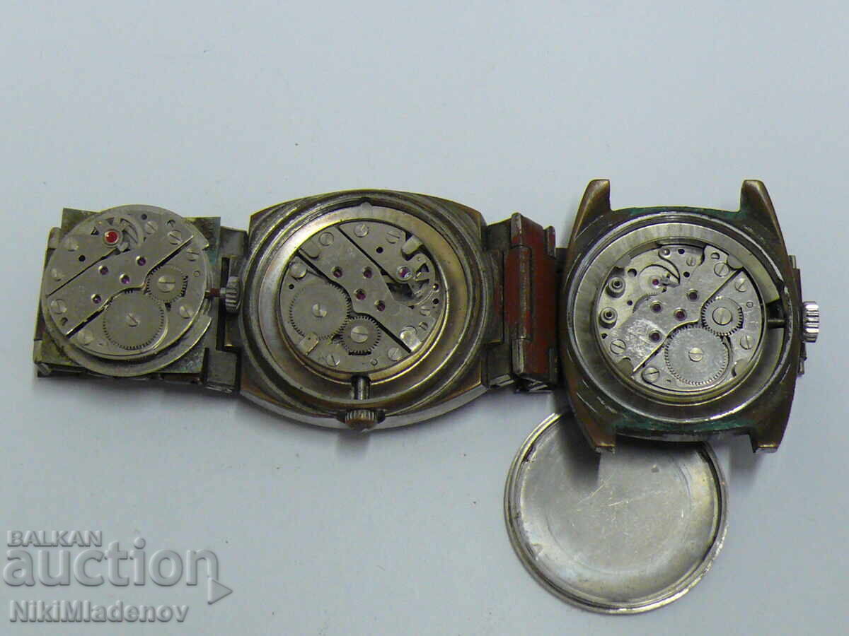 Lot of Swiss MORTIMA movements, non-working - 5 Lot of Swiss MORTIMA movements, non-working - 5
