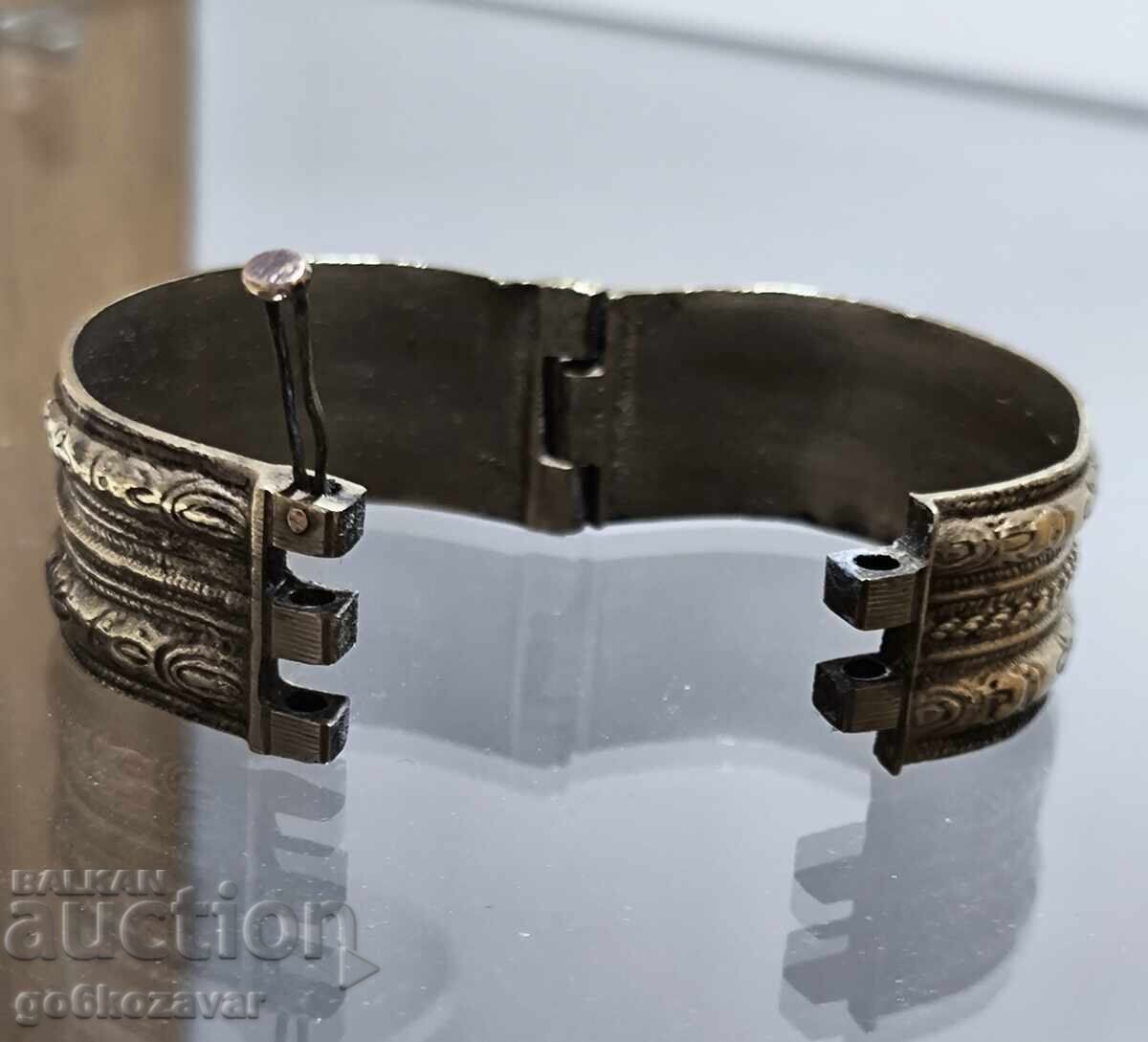 Δημοπρασία Αναγεννησιακό ασημένιο βραχιόλι, σατσάν, κόσμημα, επιχρύσωση Άψογο Δημοπρασία Αναγεννησιακό ασημένιο βραχιόλι, σατσάν, κόσμημα, επιχρύσωση Άψογο