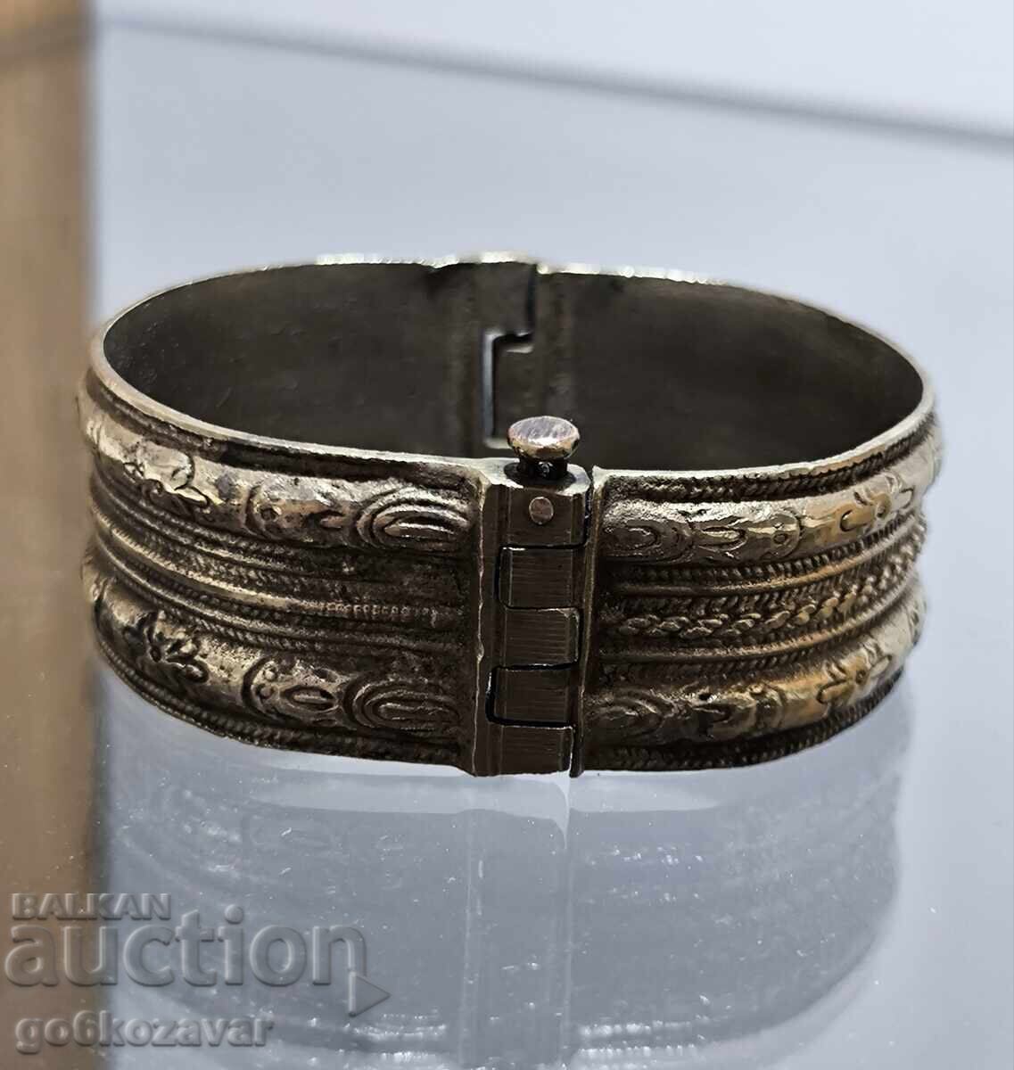 Αναγεννησιακό ασημένιο βραχιόλι, σατσάν, κόσμημα, επιχρύσωση Άψογο Αναγεννησιακό ασημένιο βραχιόλι, σατσάν, κόσμημα, επιχρύσωση Άψογο