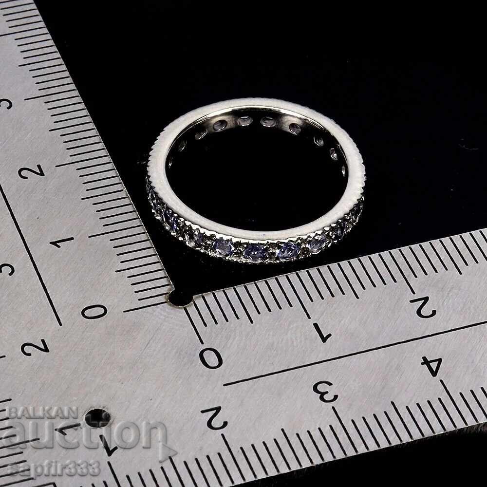 Licitație INEL DE LUX CU TANZANITI NATURALI